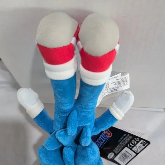 2024 Jakks 10 1/2" Sonic 3 the Hedgehog Plush NWT Model 42468 New Rare HTF - Picture 5 of 6